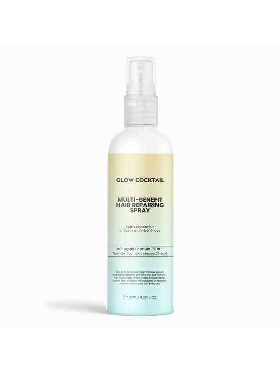 Glow Cocktail Glow Cocktail Wielofunkcyjny Spray Naprawczy do Włosów 100 ml Lakier do włosów