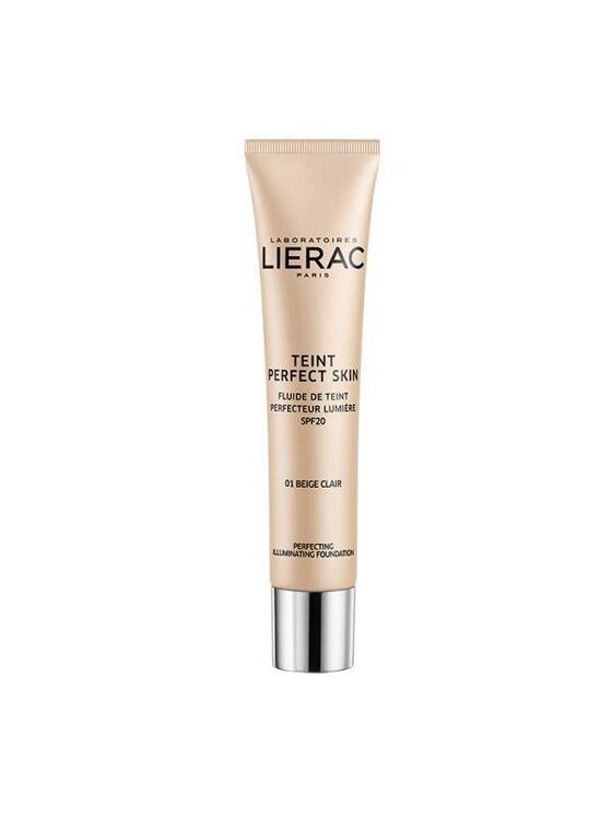 LIERAC LIERAC Teint Perfect Skin SPF20 lekki podkład rozświetlający do twarzy 01 Beige Clair 30ml Podkład czarny