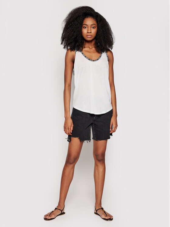 Top KW0KW01350 Bianco Regular Fit