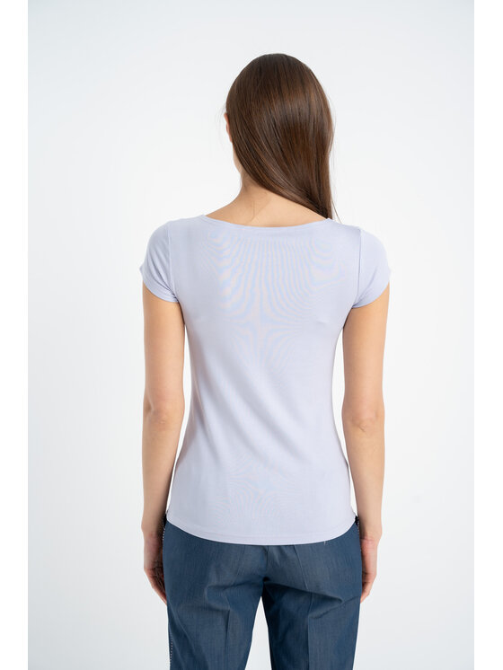 CLICK CLICK Μπλουζάκι 72-012 Μωβ Anatomic Fit