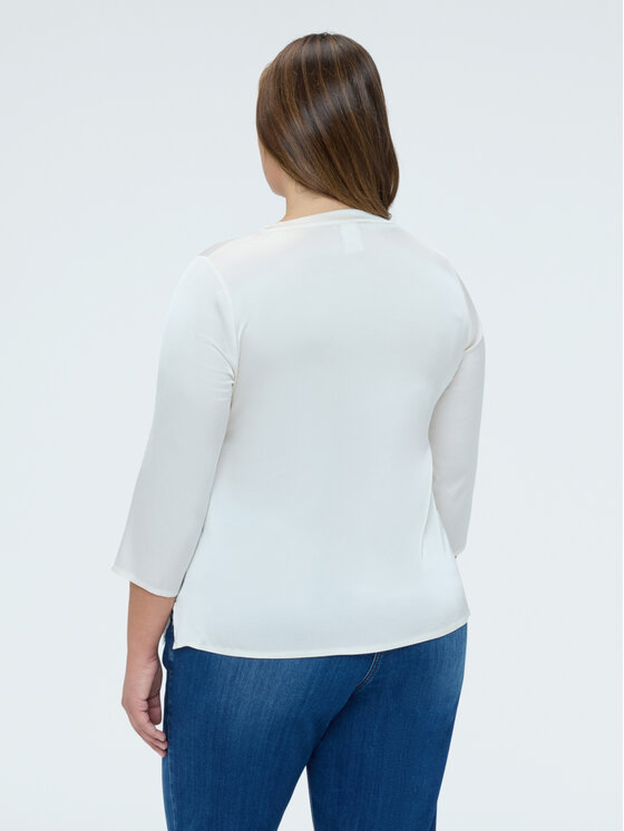 Fiorella Rubino Fiorella Rubino Bluzka 2090T002475N021 Biały Regular Fit