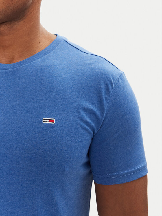 Tommy Jeans Tommy Jeans T-Shirt Jaspe DM0DM20363 Modrá Slim Fit