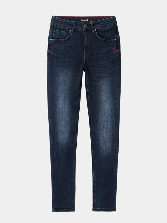 Desigual Desigual Farmer 23WWDD10 Sötétkék Slim Fit