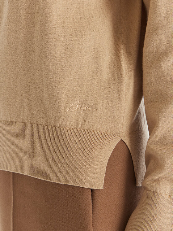 BOSS BOSS Rollkragenpullover C_Faghettini 50551356 Beige Regular Fit