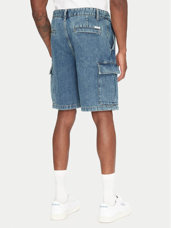 Jack&Jones Jack&Jones Pantaloni scurți de blugi Bill 12272557 Albastru Relaxed Fit