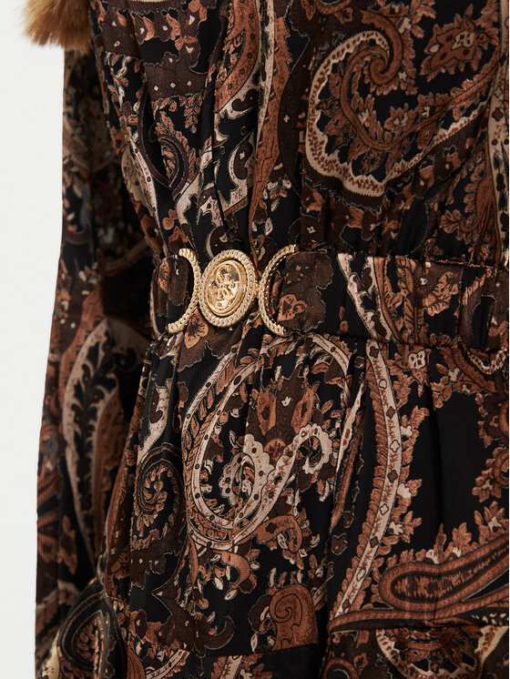 Guess Guess Kasdieninė suknelė W5BK53 W2770 Ruda Regular Fit