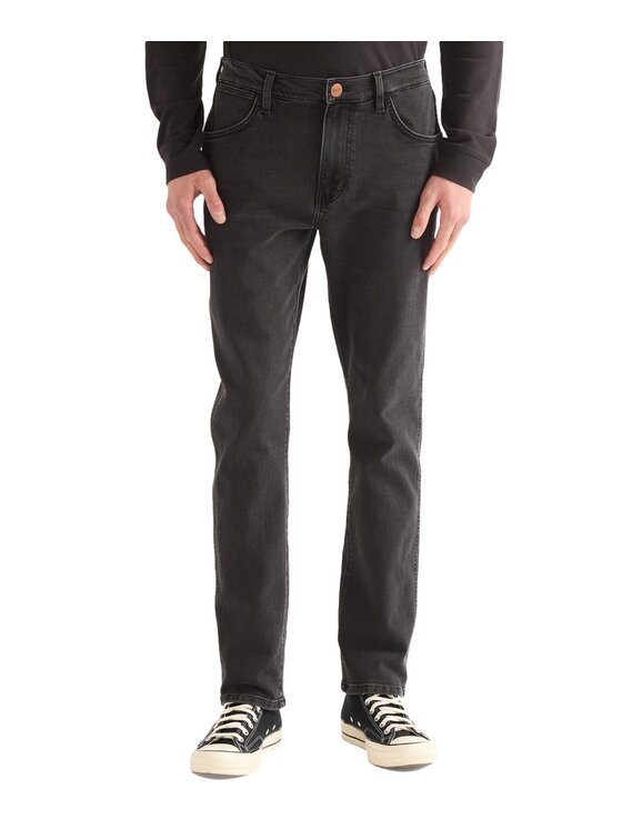 Wrangler Wrangler Jeansy 112386921 Czarny Regular Fit