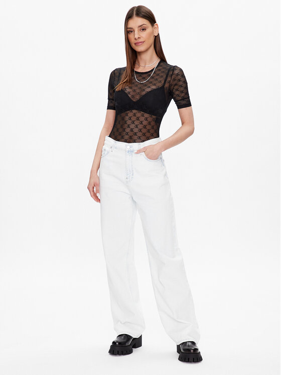 Calvin Klein Underwear Calvin Klein Underwear Боди 000QF7184E Черен Slim Fit