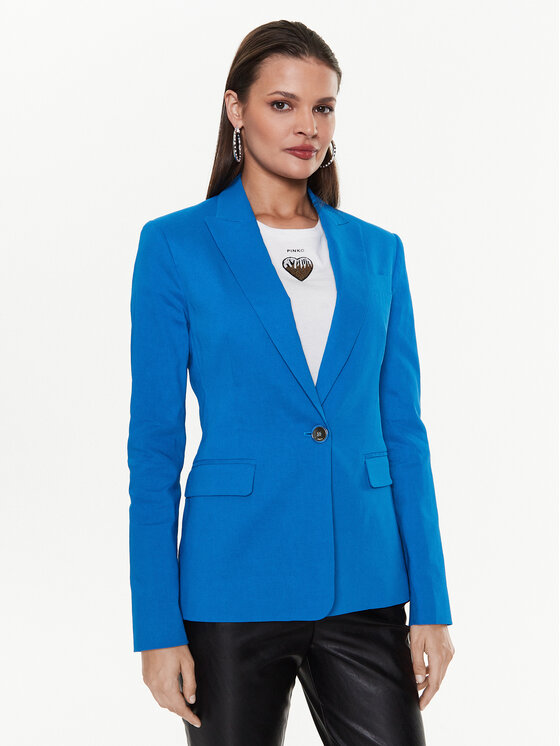 Pinko Sako Equilibrato 100987 A0IM Modrá Slim Fit