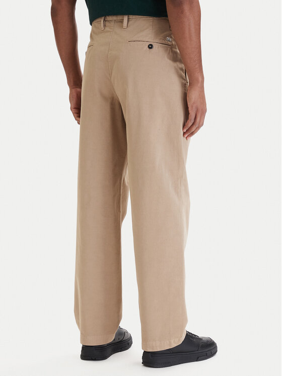 C.P. Company C.P. Company Kalhoty z materiálu 20CMPA136A110458G Béžová Loose Fit