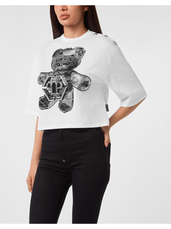 PHILIPP PLEIN PHILIPP PLEIN T-shirt 25577 Bianco Regular Fit