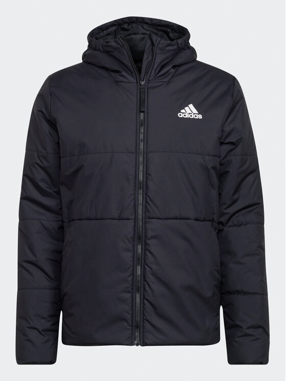 adidas adidas Преходно яке BSC 3-Stripes Hooded Insulated Jacket HG6276 Черен Regular Fit