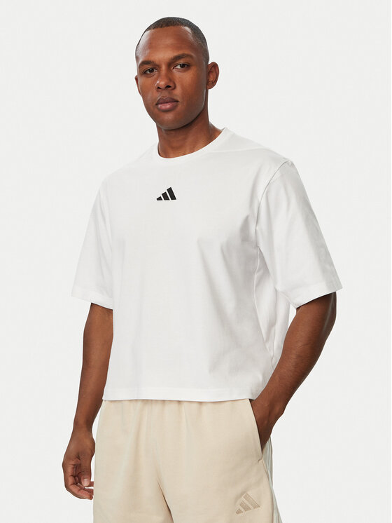 adidas adidas Koszulka techniczna D4T Primelift KT1653 Biały Regular Fit