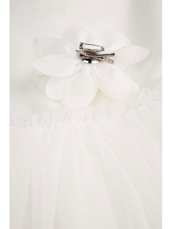 Coccodrillo Coccodrillo Sukienka elegancka WC6128303EJG-001 Biały Regular Fit