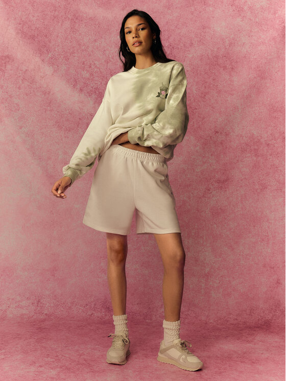 4F 4F Bluza TASTE THE GLOW Zielony jasny Loose Fit