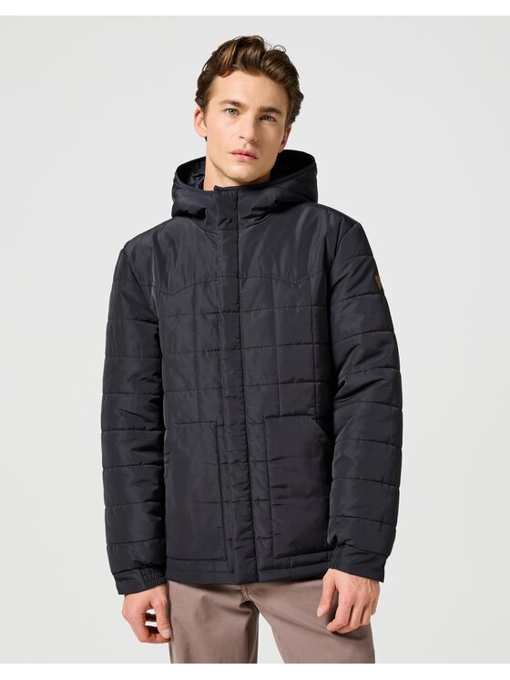Wrangler Wrangler Kurtka puchowa TRANSITIONAL JACKET Czarny Regular Fit