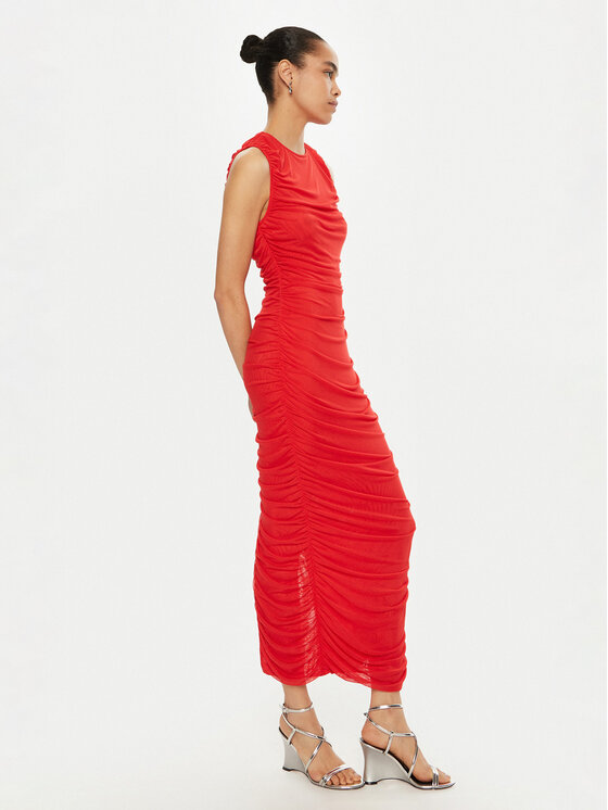 ROTATE ROTATE Koktélruha 114437 Piros Slim Fit