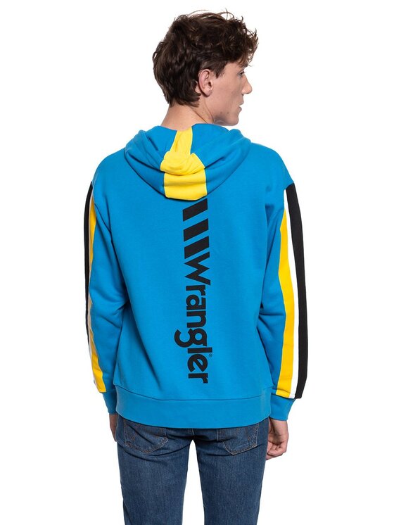 Wrangler Wrangler Felpa B&Y HOODIE Giallo Regular Fit
