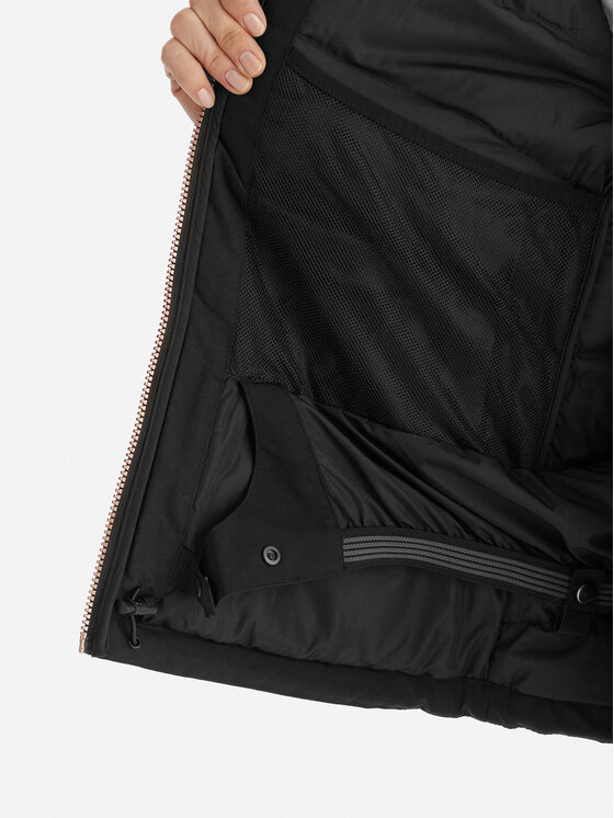 Roxy Roxy Lyžařská bunda Snowhill Puffy JK ERJTJ03535 Černá Tailored Fit