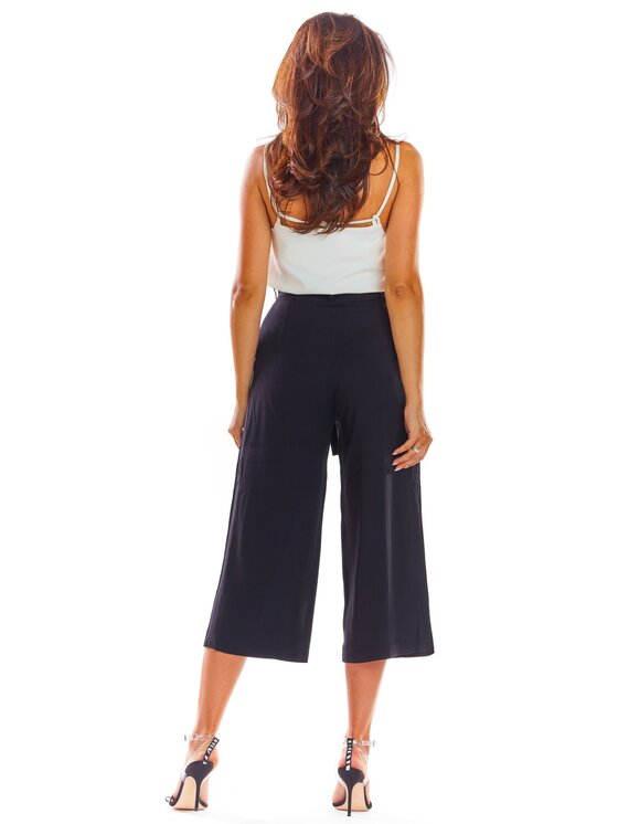 Awama Awama Spodnie damskie A297 Czarny Basic Fit