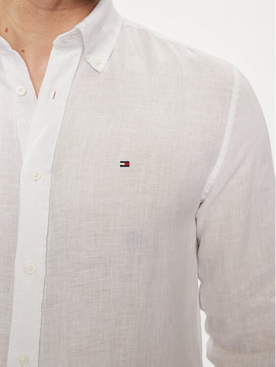 Tommy Hilfiger Tommy Hilfiger Cămașă MW0MW34602 Alb Regular Fit