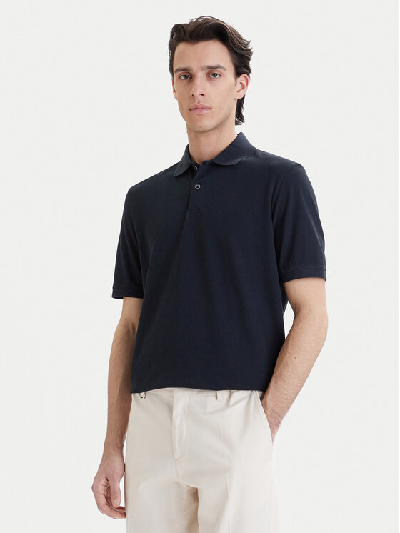 Bugatti Bugatti Poloshirt 8150-75002C Dunkelblau Regular Fit