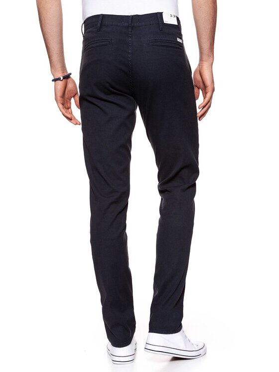 Wrangler Wrangler Chinosy CHINO Niebieski Slim Fit