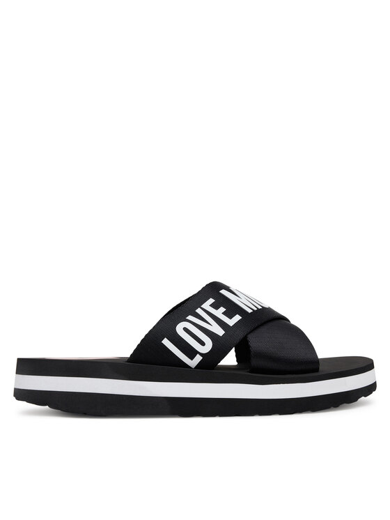 Şlapi LOVE MOSCHINO JA28324G0MIX3000 Negru