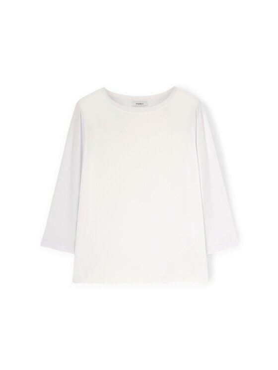 Motivi Motivi T-shirt G064W703440N011 Bianco Regular Fit
