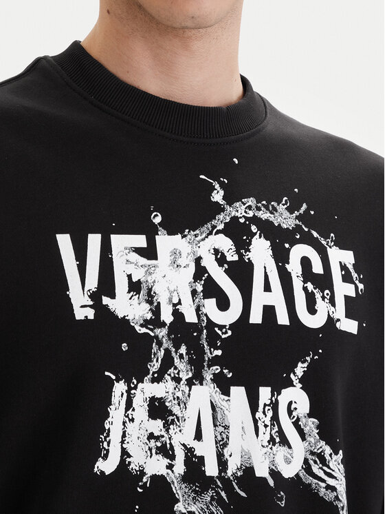 Versace Jeans Couture Versace Jeans Couture Majica dugih rukava 80GAIC01 CF00C Crna Regular Fit