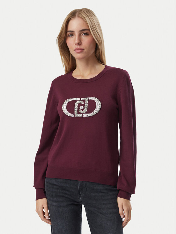 Liu Jo Liu Jo Pulover TF6261 MS63L Bordo rdeča Regular Fit