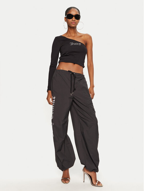 Juicy Couture Juicy Couture Bluse Nella JCWCT24310 Schwarz Slim Fit