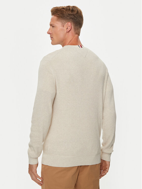 Tommy Hilfiger Tommy Hilfiger Пуловер MW0MW35470 Бежов Regular Fit