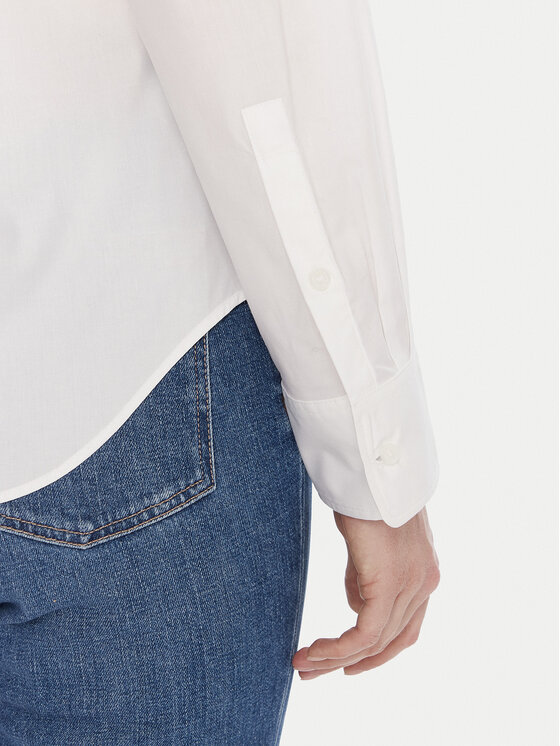 Tommy Hilfiger Tommy Hilfiger Cămașă WW0WW47169 Alb Regular Fit