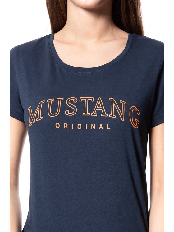 Mustang Mustang T-shirt ALEXIA C PRINT Blu Slim Fit