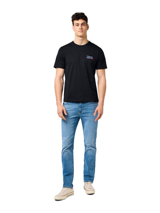 Wrangler Wrangler T-Shirt 112371411 Czarny Regular Fit