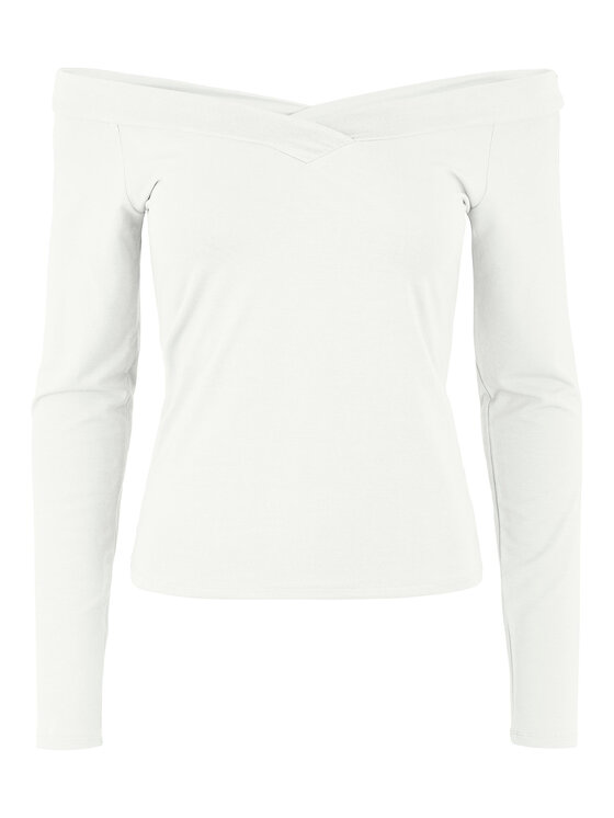 Pieces Pieces Halenka 17103018 Bílá Slim Fit