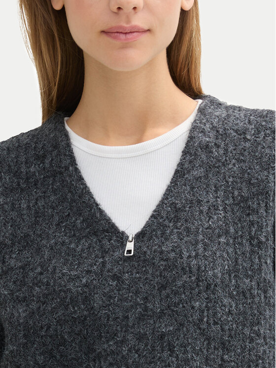 Tom Tailor Denim Tom Tailor Denim Kardigan 1043968 Šedá Relaxed Fit