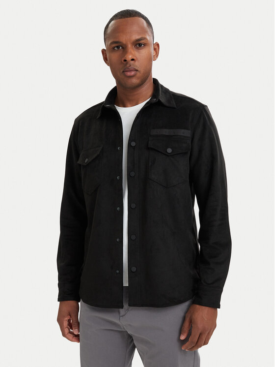 HUGO Cămașă Ekel 50566311 Negru Oversize