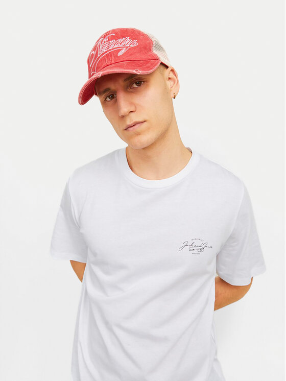Jack & Jones Jack & Jones Tricou Erris 12256799 Alb Standard Fit