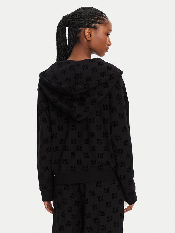 HUGO HUGO Bluză Flokki 50531659 Negru Relaxed Fit