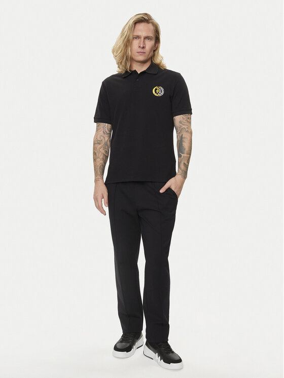 Just Cavalli Just Cavalli Polo 76OAGG19 Czarny Regular Fit