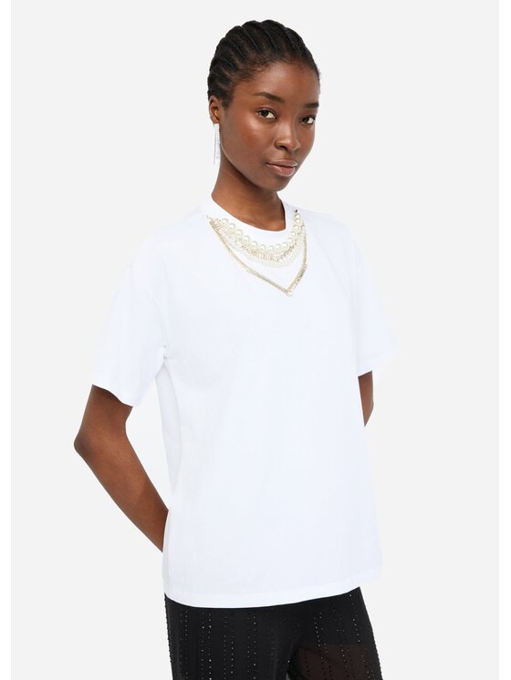 Liu Jo Liu Jo T-shirt CF5063J008811111 Bianco Regular Fit