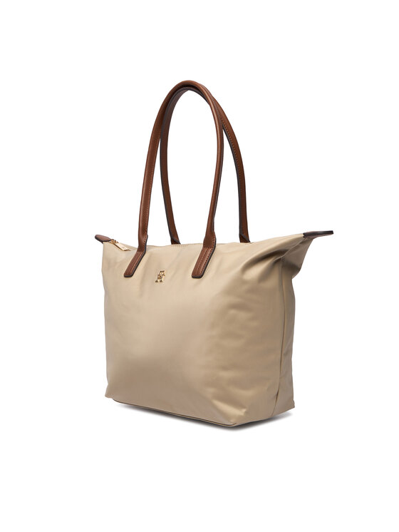 Tommy Hilfiger Tommy Hilfiger Ročna torba Popette Tote AW0AW17711 Rjava