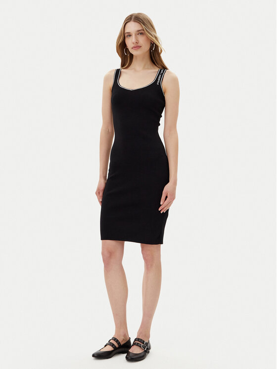 KARL LAGERFELD KARL LAGERFELD Haljina za svaki dan A2W13018 Crna Slim Fit