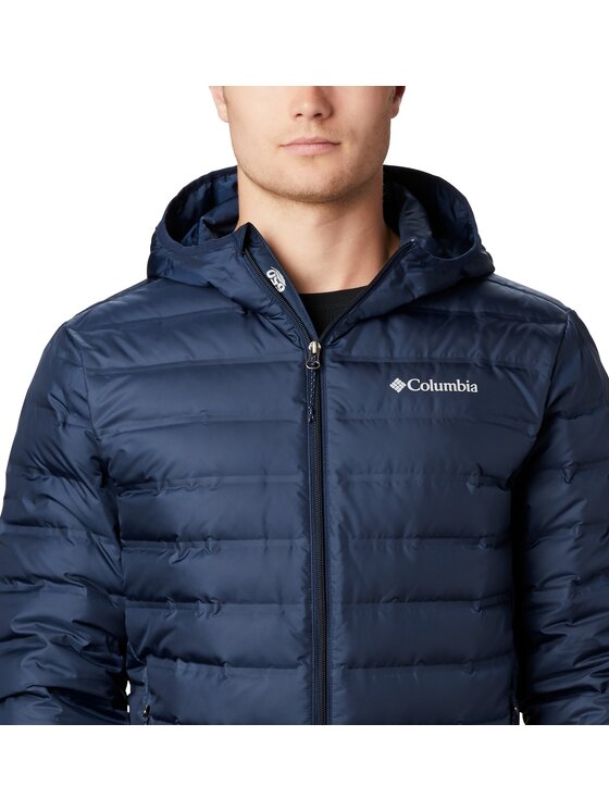 Columbia Columbia Kurtka przejściowa Lake 22 II Down Hooded Jacket Granatowy Regular Fit