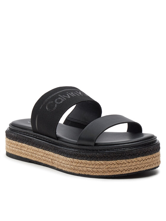 Calvin Klein Calvin Klein Παντόφλες Wedge Slide He HW0HW01966 Μαύρο
