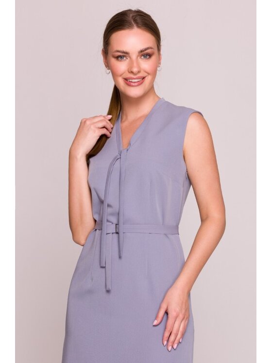 Stylove Stylove Sukienka codzienna S410 Szary A-Line Fit