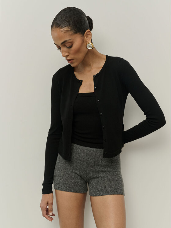 La Mania La Mania Sweter FABIO Czarny Classic Fit