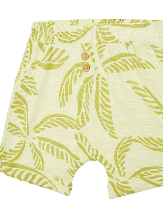 United Colors Of Benetton United Colors Of Benetton Komplet majica in kratke hlače 3O7SAK014 Zelena Regular Fit